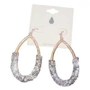 Elegant Silver and Gold Teardrop Earrings